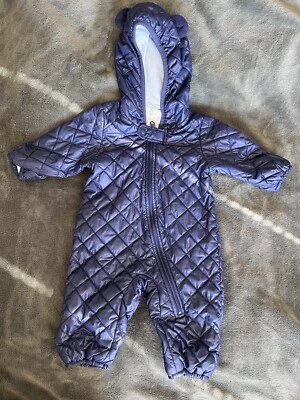 UNIQLO Traje de Nieve Bebé 3-6 Meses Azul Foto 1 de 2