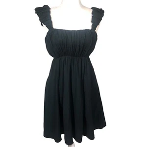 Abercrombie & Fitch Dress Womens Size S Black Baby Doll Empire Waist Mini Dress - Picture 1 of 13