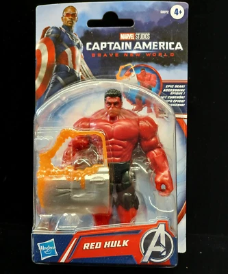 Figura Capitán América Brave New World Red Hulk 4" - Marvel 2024 Foto 1 de 2