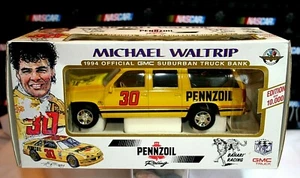 1994 Brookfield #30 Michael Waltrip Official GMC Surburban Penzoil ~Bank~ 1/24 - Picture 1 of 7