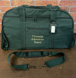Overseas Adventure Travel Green Duffle Bag w/ Shoulder Strap 23" x 10" x 12" New - Picture 1 of 5