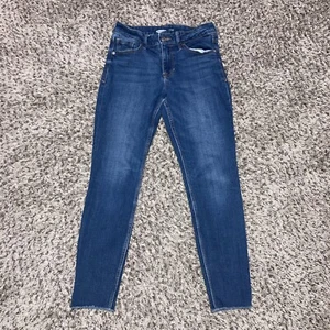 Jeans donna Old Navy taglia 0 Rockstar super skinny blu misto cotone tinta unita - Foto 1 di 4