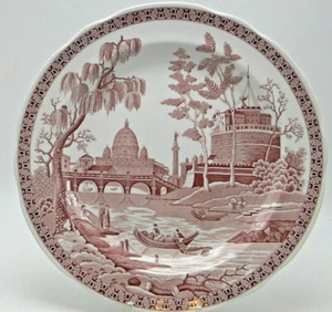 Spode Archive Collection Georgian Series Rome Dinner Plate Pink 10½in - Picture 1 of 4