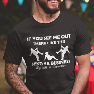 Mens Funny Husband Shirt Humor Fathers Day Gift For Father T shirt Gift For Dad - Picture 1 of 9