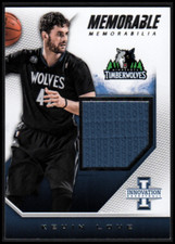 2013-14 Innovation Memorable Memorabilia #18 Kevin Love Jersey #d 77/299