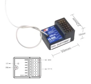 Flysky FS-BS6 BS6 6CH Receiver for FS-GT5 FS-i6 FS-i6X FS-i6S Transmitter - Picture 1 of 3