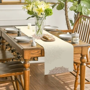 Linen Tablecloth Comfortable Table Cover Table Decoration - Bild 1 von 9
