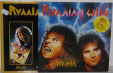 2x LP Running Wild Wild Animal / Death or Glory Heavy Metal near mint