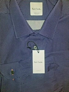 $280 PAUL SMITH Men's Slim-fit Cotton Shirt. Size LARGE. Made in ITALY. - Picture 1 of 9