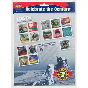 Celebrate the Century 1960s - US Postage Stamp Sheet Unopened/MINT/NH - Picture 1 of 2