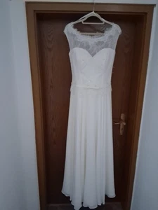 Brautkleid / Hochzeitskleid A-Linie weiß Größe 40  - Bild 1 von 4