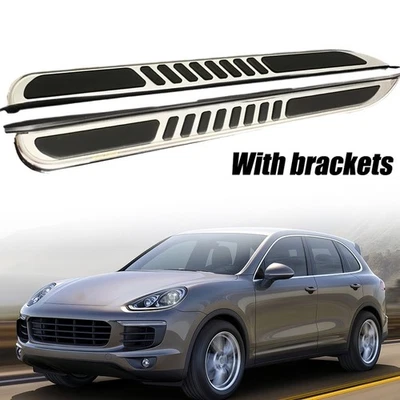 2 piezas estriberas aptas para Porsche Cayenne 2011-2018 barras Nerf escalón lateral Foto 1 de 4
