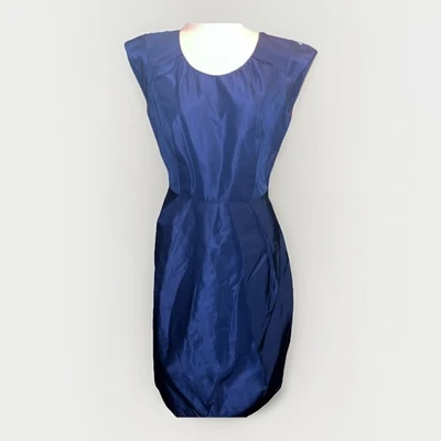 Lida Baday Silk-Blend Blur  Midi Sheath Dress Women's Sz 8 - Image 1 of 4