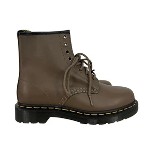 Dr. Martens 1460 Bex Smooth Leather Boots Men's 7 Women's 8 Khaki Minimalist - Picture 1 of 10