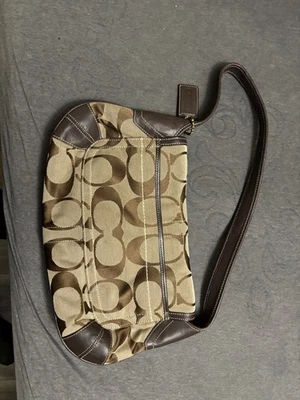 Bolso de hombro Coach mediano para mujer marrón tostado vintage años 90 Foto 1 de 4