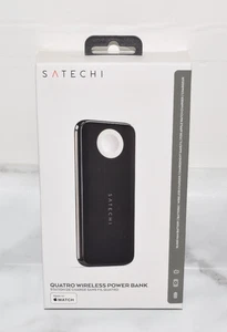 Satechi QUATRO 10000 mAh Wireless Charging Black & Silver ST-UC10WPBM - NEW! - Afbeelding 1 van 11