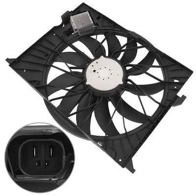 Radiator Cooling Fan Assembly For Mercedes-Benz 2007-2012 S600 2007-2009 E320 Foto 1 de 4