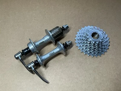 Shimano Deore LX Hub Set 32 Hole w/7 Speed Cassette Vintage MTB HB/FH-M550 - Image 1 of 4