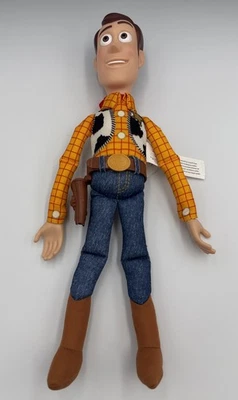 迪士尼皮克斯玩具总动员会说话的伍迪拉绳娃娃 15 英寸无帽子测试作品! — 第 1/4 张图片