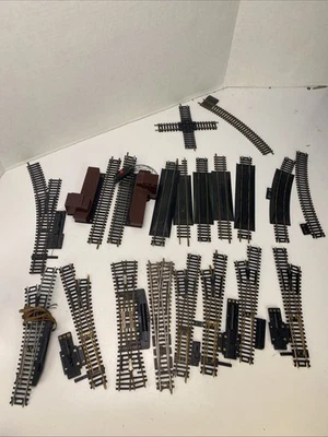 Atlas HO Scale Brass Large Switches Turnouts Left L Right R Vintage Lot Plus - Image 1 of 4