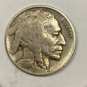 1918-S Büffelnickel 0,05. Auswahl fein. - Bild 1 von 4