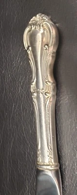 Cuchillo de mantequilla International Juana of Arc mango hueco esterlina 5 7/8" Foto 1 de 4