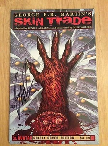 SIGNED George R R Martin's Skin Trade Comic Grisly Cover 1 Avatar + Pic 1st - Picture 1 of 10