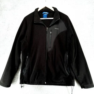 Reebok Jacket Womens S Black Fleece Long Sleeve Full Zip Mock Neck Active - Picture 1 of 23