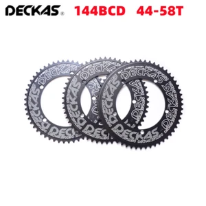 Deckas 144BCD Chainring Chainwheel Road Fixed Gear fixie Round Chainring 44T-58T - Picture 1 of 27