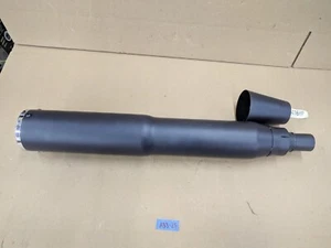 Vance And Hine Left Side Touring Hi-Output Slip On Muffler Black - Picture 1 of 13