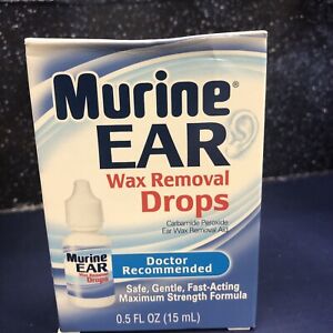 Murine Ear Wax Removal Drops Fast-Acting Maximum Strength  0.5 Fl Oz Exp 02/25