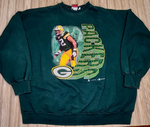 vtg 90s 1997 Reggie White Green Bay Packers Sweatshirt Shirt 4XL NFL Football Cover