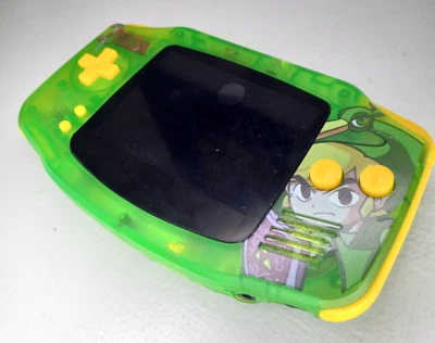 Nintendo Game Boy Advance Handheld Zelda Shell w/ V5 IPS Screen & USB-C/Battery - Image 1 of 4