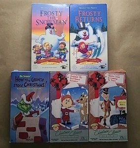 5 Classic Animated Christmas Specials (VHS) - Frosty The Snowman, Rudolph... - Picture 1 of 14