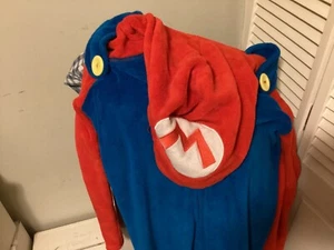 SUPER MARIO BROTHER BOYS HOODIE PAJAMAS SIZE M(8-10), bonus Sonic pj's - Picture 1 of 7