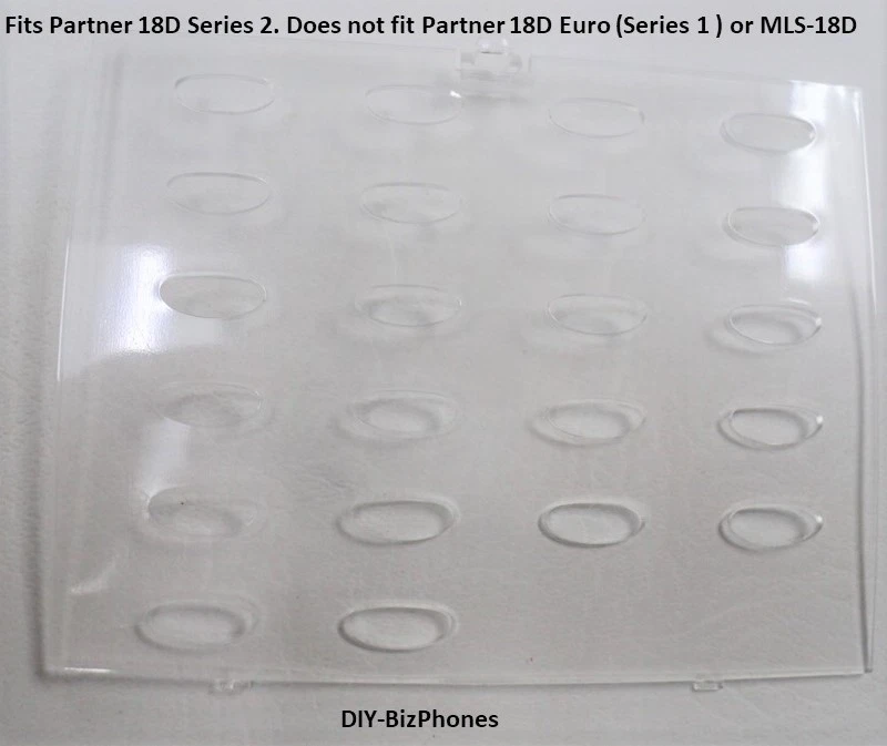 Capa de etiqueta sobreposição de plástico Avaya Partner-18D Series-2 botões ovais para telefone Desi - Imagem 1 de 1