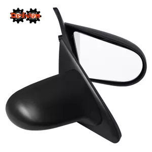 Manual Side Mirrors Spoon Style ABS Black 92-95 Honda Civic 2/3 EG EJ - Picture 1 of 3