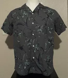 NEU Rag & Bone Herren Größe Small Army Blumenmuster Avery Druck hawaiianisches Camp Shirt S - Bild 1 von 11