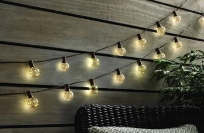 Fairy String Light 12 ft. Plug-In LED G40 Copper Indoor Outdoor (10-LED Light) - Image 1 of 4