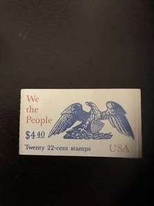 Collectable  22 cent stamp booklet of 20 ~ We the People ~ US postage stamps  - Picture 1 of 2