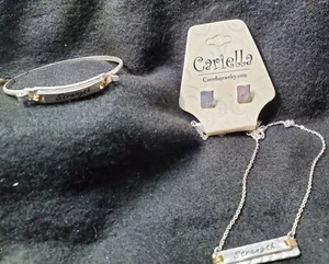 CARIELLA FASHION NECKLACE / EARRING / BRACELET SET  - Picture 1 of 3