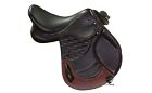 WILDRACE Leather Jumping/Close contact, Double Flap Changeable Gullets Saddle