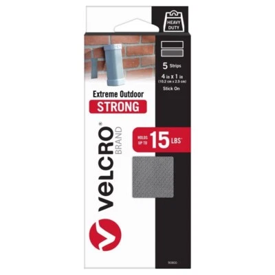 VELCRO Brand Extreme Outdoor Medium Nylon Hook and Loop Fastener 4 in. L 5 pk - Image 1 of 3