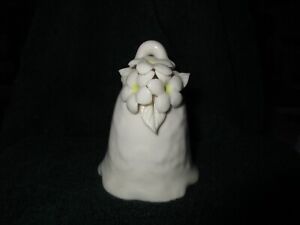 Hawaiian White Plumeria Bell ~ Leinani Porcelain Studio Pottery, Hawaii
