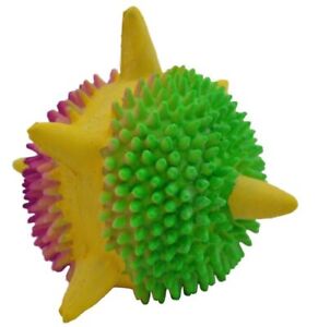 Amazing Pet Products Latex Dog Toy, 3.2-Inch, Spiny Space Ball