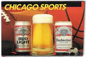 ¡VERSIÓN RARA 1986-87 Chicago Blackhawks NHL ¡Horario de hockey!¡!! Budweiser - Imagen 1 de 5