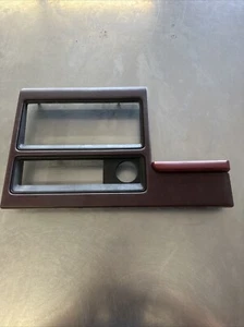 1989-1995 DODGE SPIRIT DASH RADIO BEZEL TRIM RED CLEAN OEM 91 92 93 94 - Picture 1 of 2