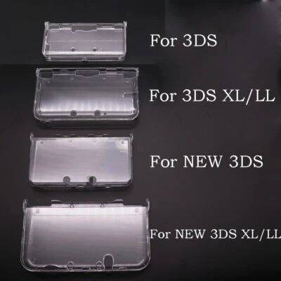 Clear Crystal Hard Shell Skin Transparent Case Cover For New 3DS / 3DS XL LL - Image 1 of 4