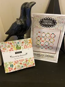 Strawberry Lemonade Pattern And Charm Pack By Primitive Gatherings - Picture 1 of 2