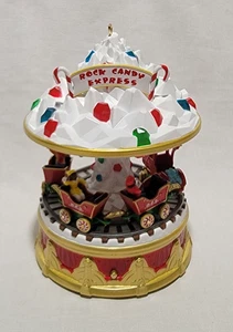 HALLMARK KEEPSAKE ORNAMENT 2021 ROCK CANDY EXPRESS LIGHT SOUND AND MOTION - Picture 1 of 11